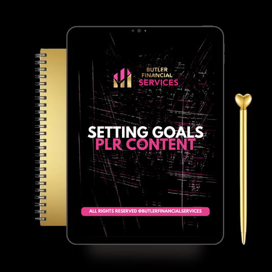 Setting Goals PLR Content